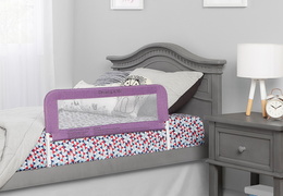 419-PUR 3D Linen Fabric and Mesh Security Bed Rail Room Shot 01
