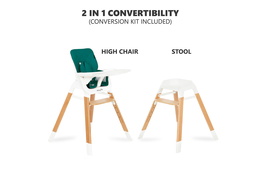 252-G Nibble 2-in-1 wooden Highchair Convertibility