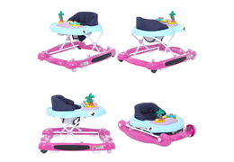424-P 2 in 1 Aloha Fun Activity Baby Walker and Rocker Collage 01