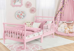 642-P Classic Sleigh Toddler Bed Room Shot (1)
