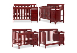 629-C Jayden 4 in 1 Mini Convertible Crib and Changer Collage