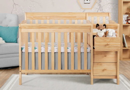 629-N Jayden 4 in 1 Mini Convertible Crib and Changer Room Shot 01A