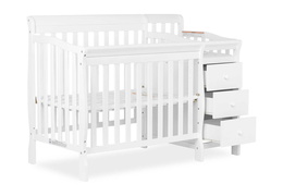 629-W Jayden 4 in 1 Mini Convertible Crib and Changer Silo 04