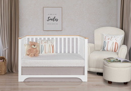 788-WVOAK Orion Convertible Crib with Changer  Room Shot (4)