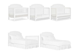 784-WHITE Milton Convertible Crib Collage