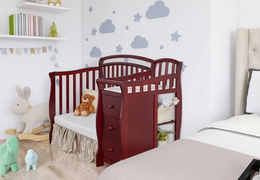 630-C Casco Mini Crib and Dressing Table Room Shot (4)