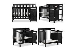 629-K Jayden 4 in 1 Mini Convertible Crib and Changer Collage