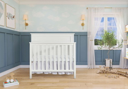 635-W Ava Convertible Mini Crib Room Shot (1)