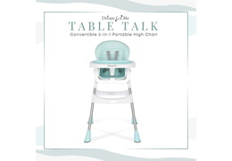 244-AQUA Portable 2 in 1 Table Talk High Chair (1)
