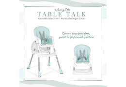 244-AQUA Portable 2 in 1 Table Talk High Chair (4)