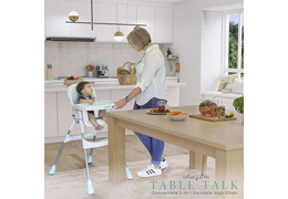 244-AQUA Portable 2 in 1 Table Talk High Chair (10)
