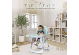 244-AQUA Portable 2 in 1 Table Talk High Chair (11)