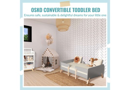 6251-NCGREY Osko Convertible Toddler Bed (4)