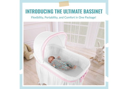 4421-PNK Montreal Portable 2 in 1 Bassinet (2)