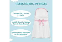4421-PNK Montreal Portable 2 in 1 Bassinet (4)