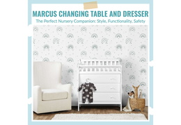 602-W Marcus Changing Table &amp; Dresser (6)
