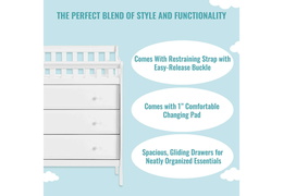 602-W Marcus Changing Table &amp; Dresser (5)