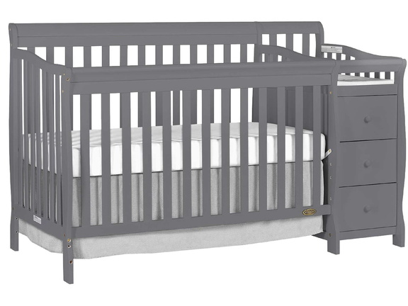 620-SGY Brody Convertible Crib with Changer (1)