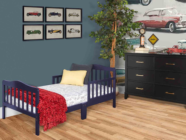 624-NVY Classic Toddler Bed Room Shot 01