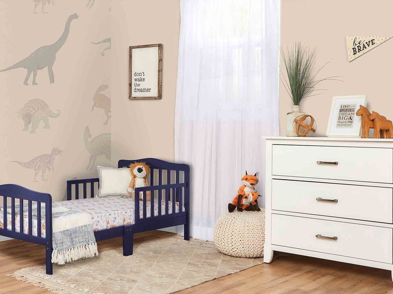 624-NVY Classic Toddler Bed Room Shot 03