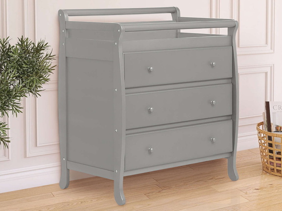 601-SGY Liberty Collection 3 Drawer Changing Table Room Shot (8)